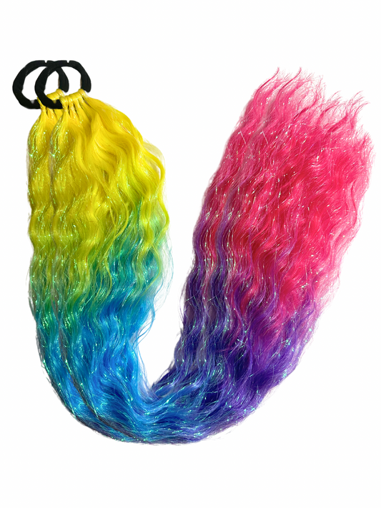 NEW Unicorn Ombrè mermaid ponytail set