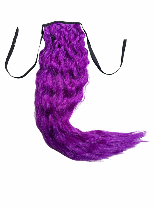 Purple Rain mermaid hair ponytail