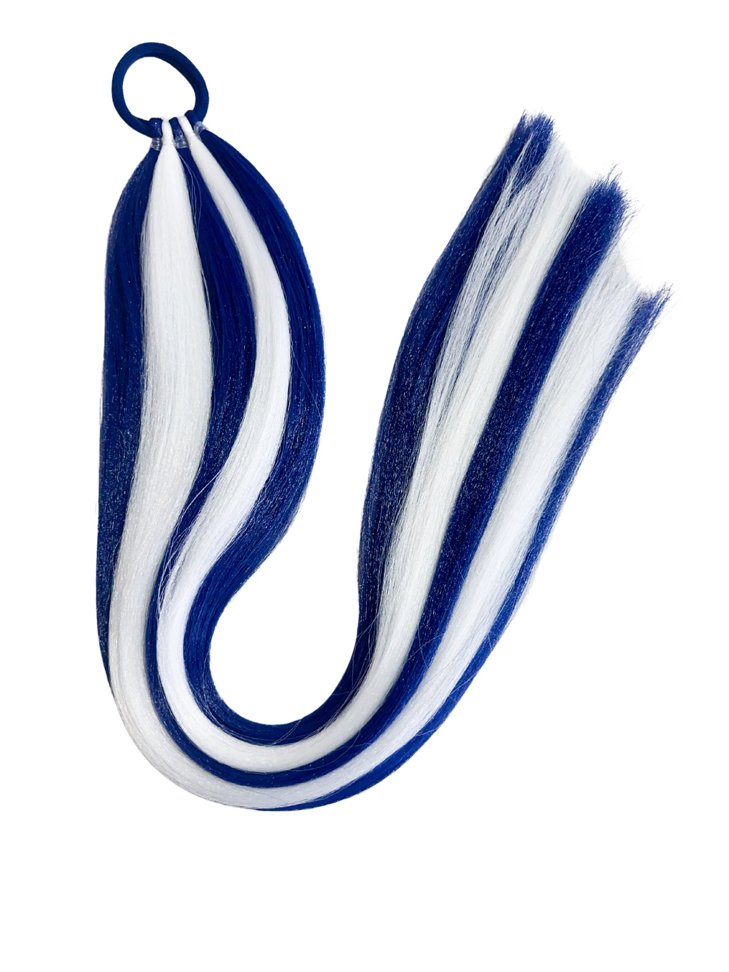 Navy/white sports team braid