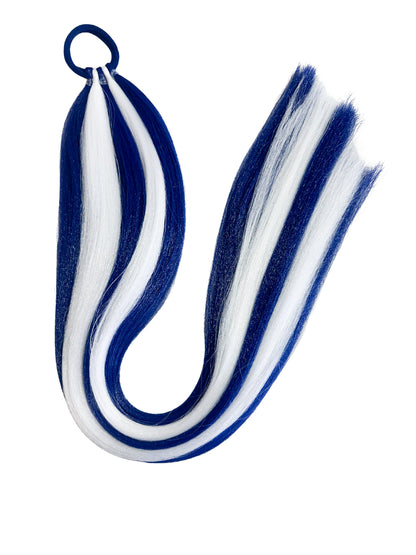 Navy/white sports team braid