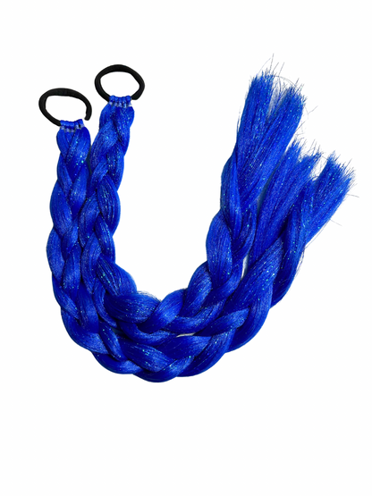 Blue shimmer braid set